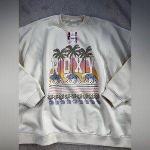 NWT Roxy Cream set | sweater + joggers size XL